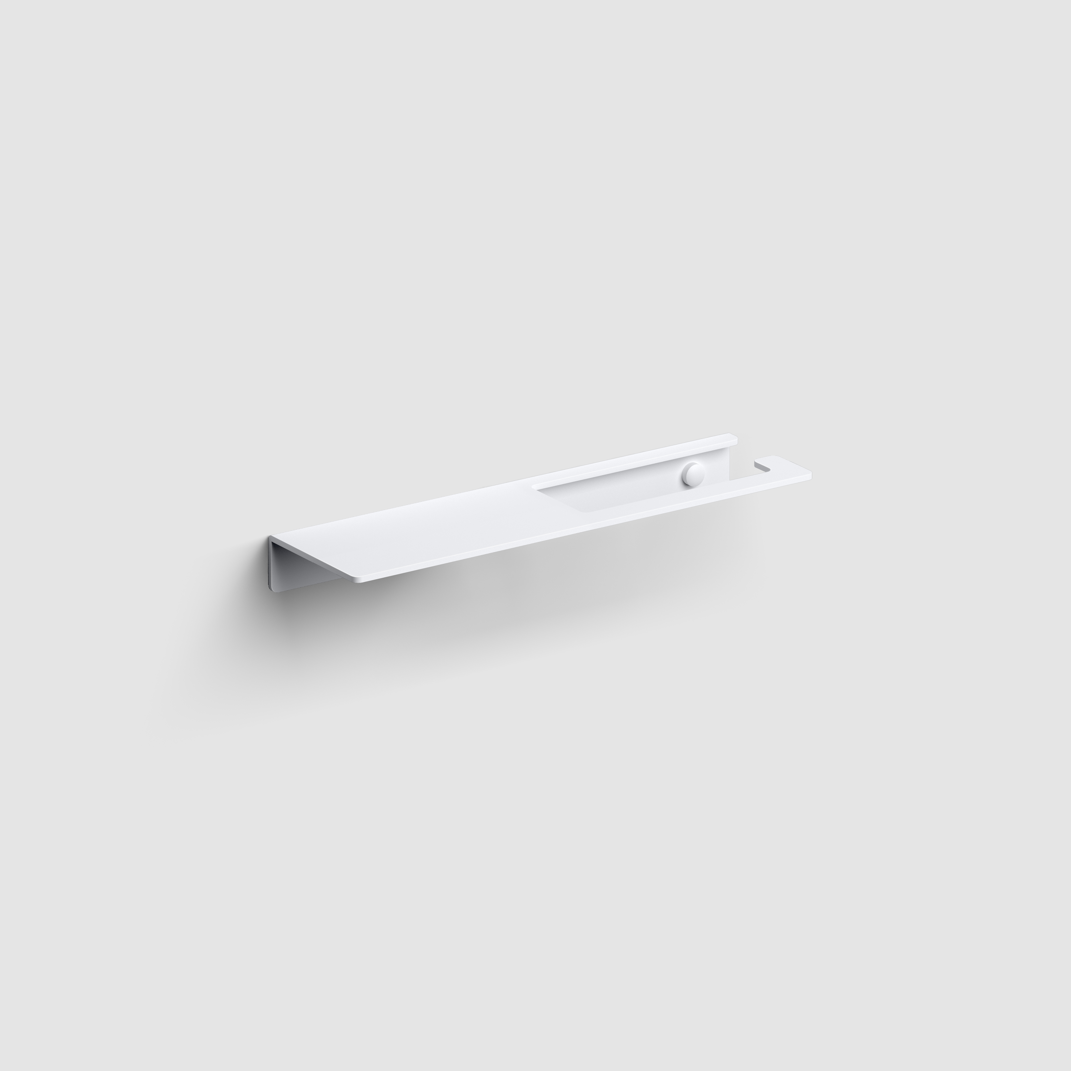 Clou Fold toiletrolhouder met planchet mat wit CL/09.04028.20
